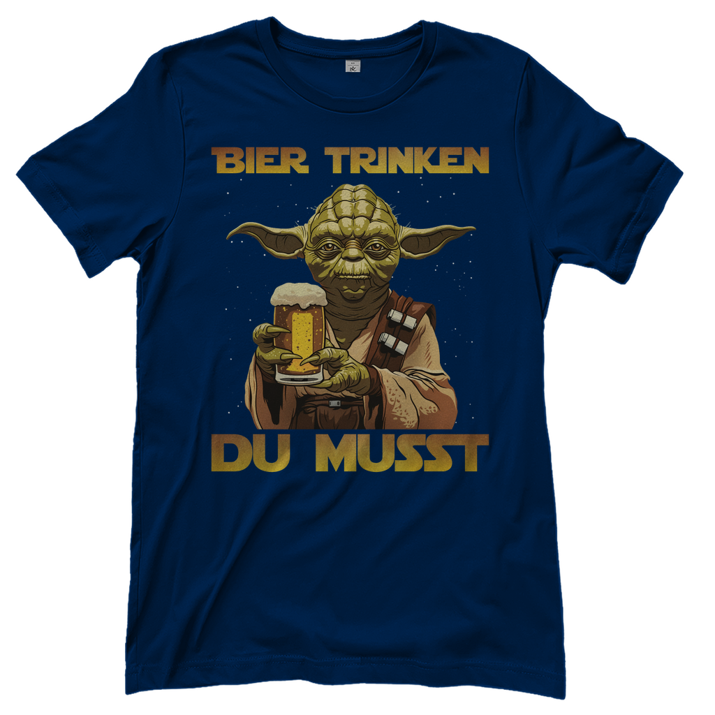 Bier trinken du musst - Yoda Star Wars - Damenshirt