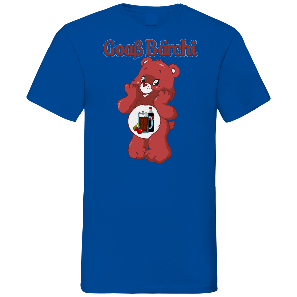 Goaß Bärchi - Glücksbärchi - Herren V-Neck Shirt Royal Blue