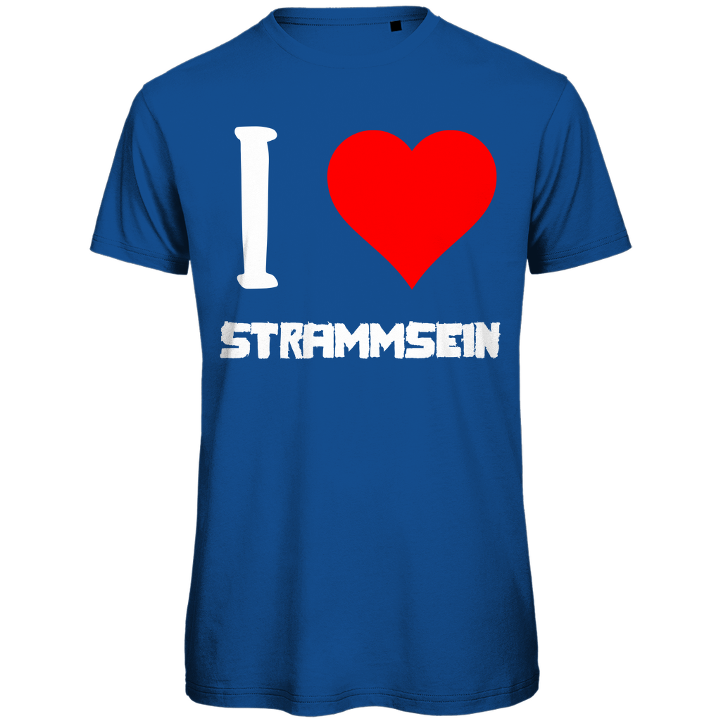 I love Strammsein - Herren Premium Bio T-Shirt Royal Blue