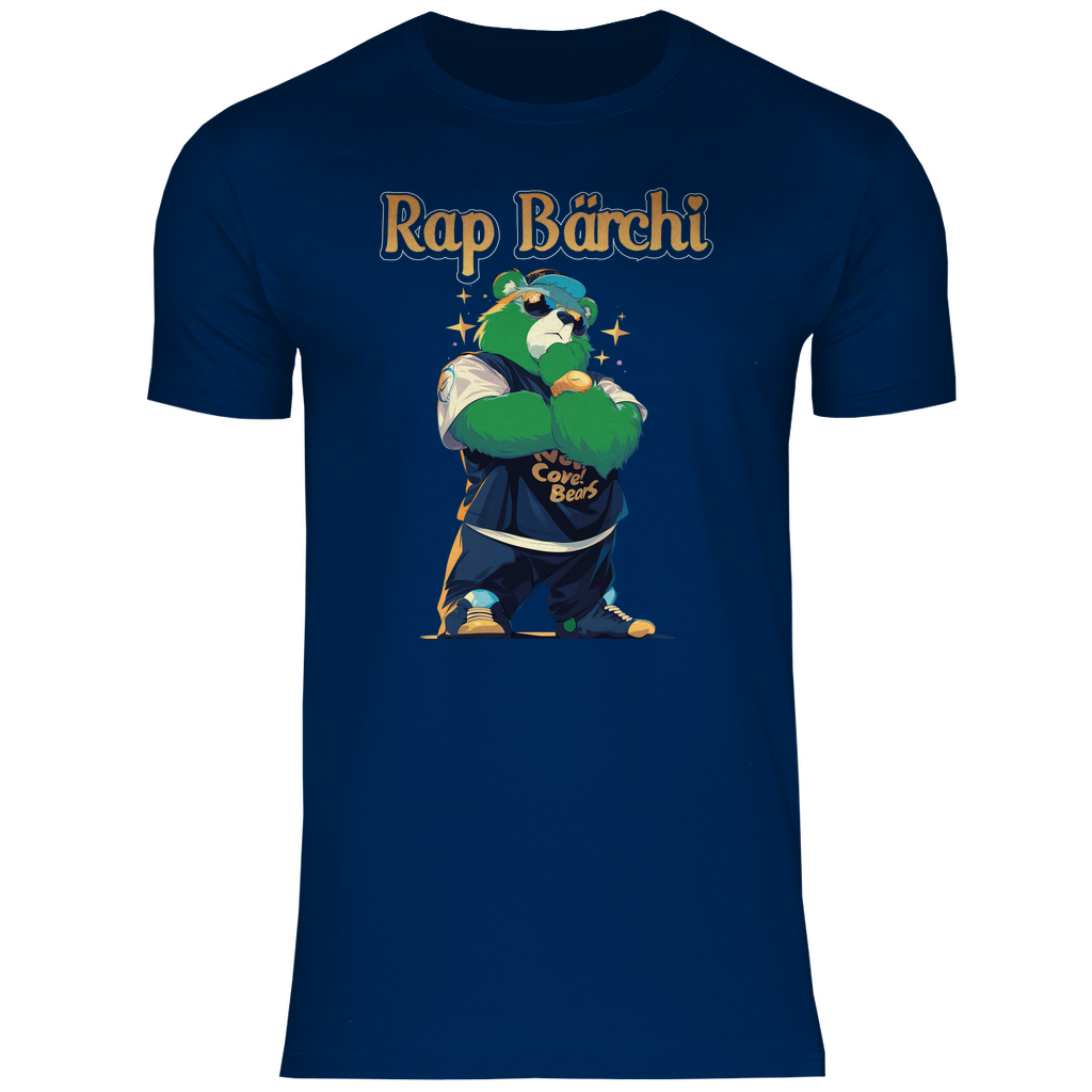 Rap Bärchi - Glücksbärchi - Herren Shirt Navy
