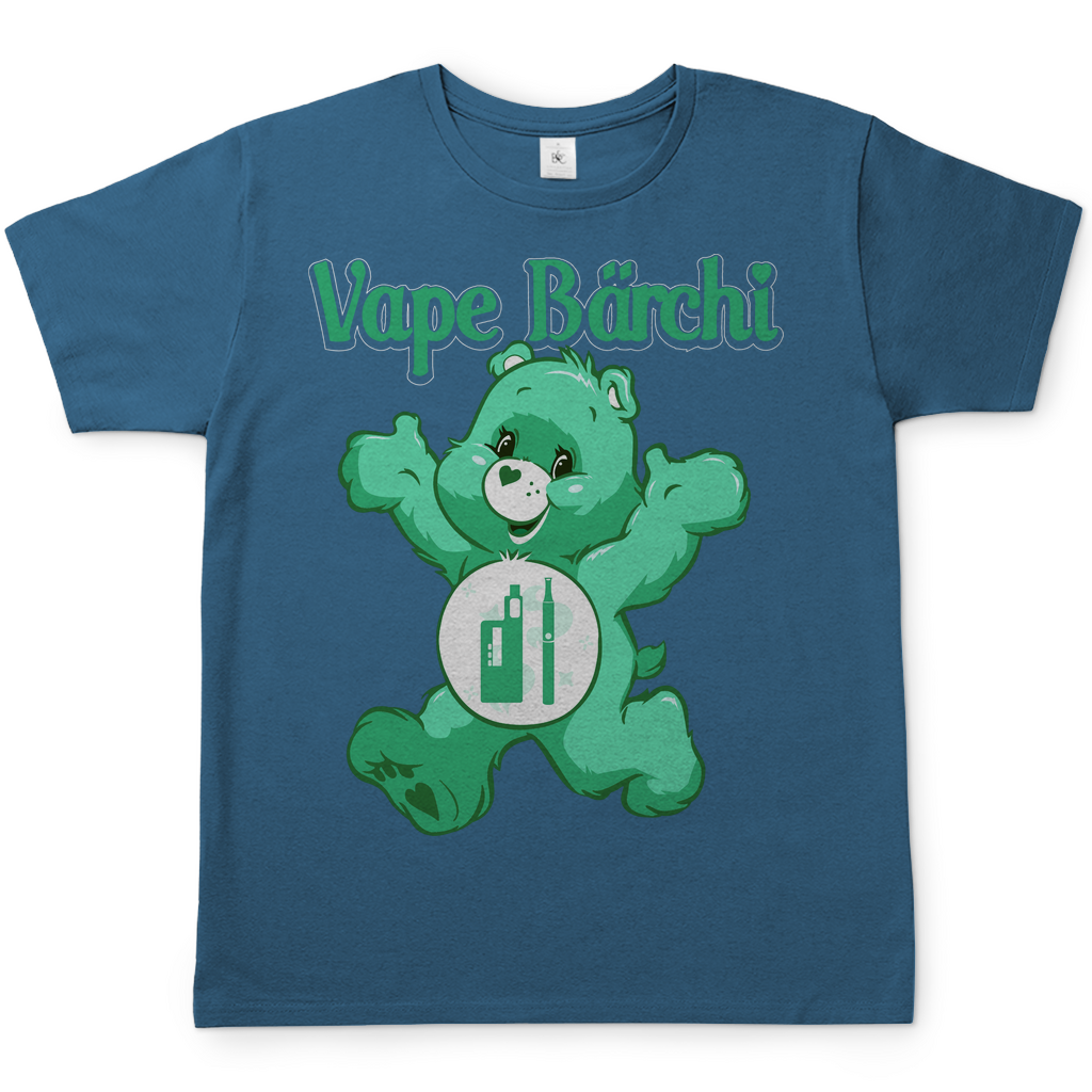 Vape Bärchi - Glücksbärchi - Herren Shirt Stone Blue