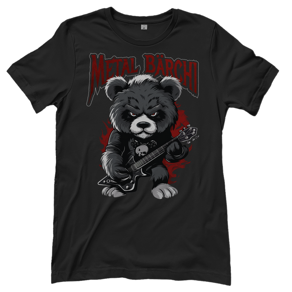 Metal Bärchi - Glücksbärchi - Damenshirt Black