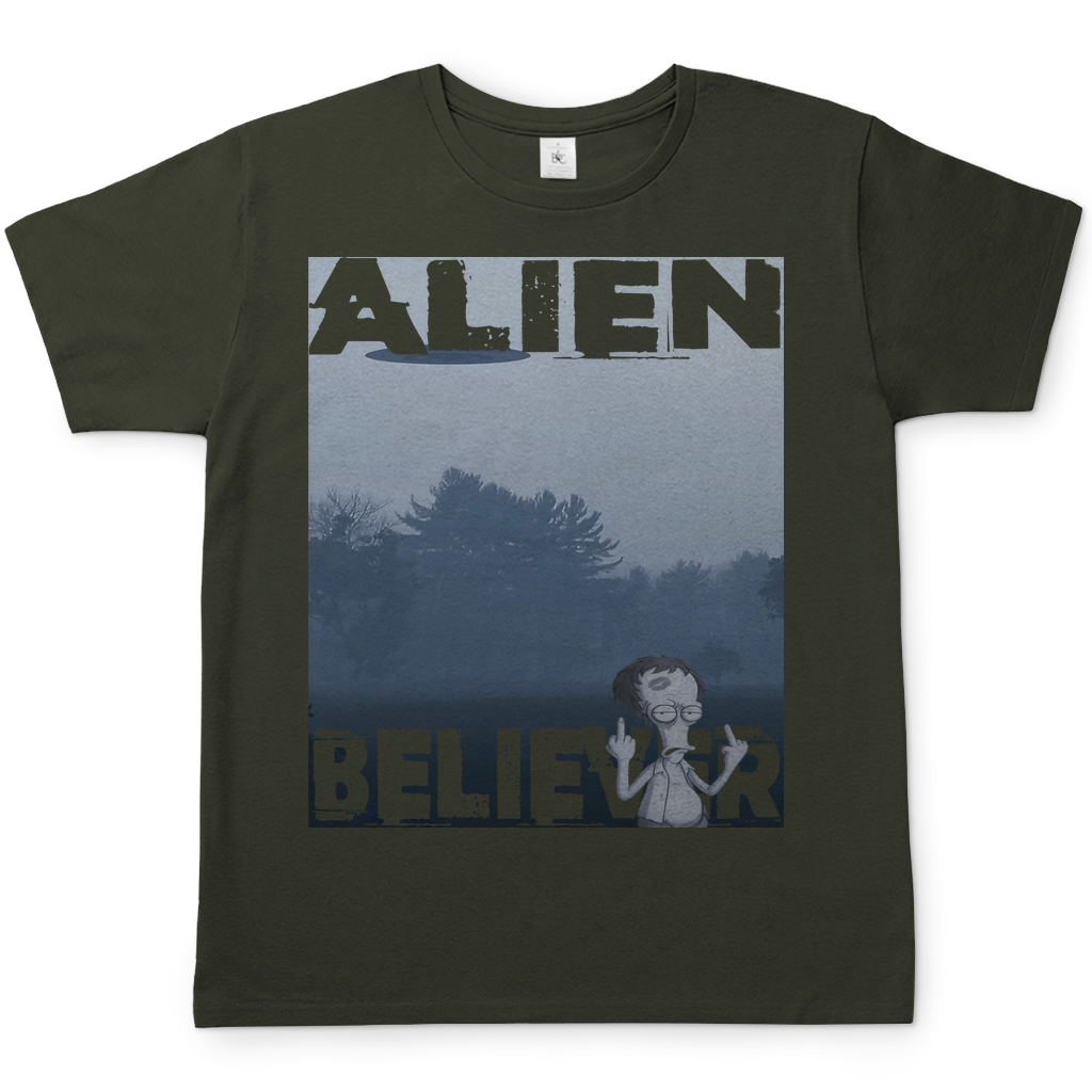 Alien Believer Roger - Herren T-Shirt Urban Khaki