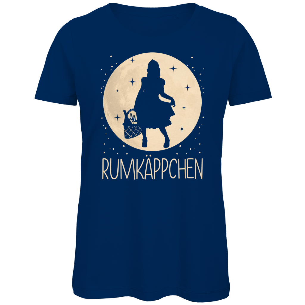 Mond Prinzessin - Rumkäppchen - Damen Premium Bio T-Shirt Navy