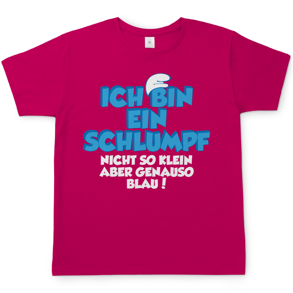 Ich bin ein Schlumpf nicht so klein aber genauso blau - Herren Shirt