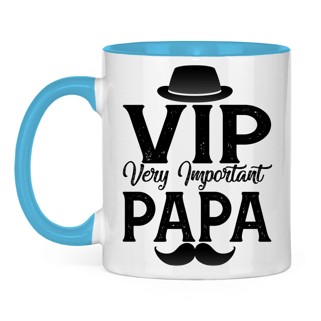 VIP very important Papa - Tasse zweifarbig Light Blue