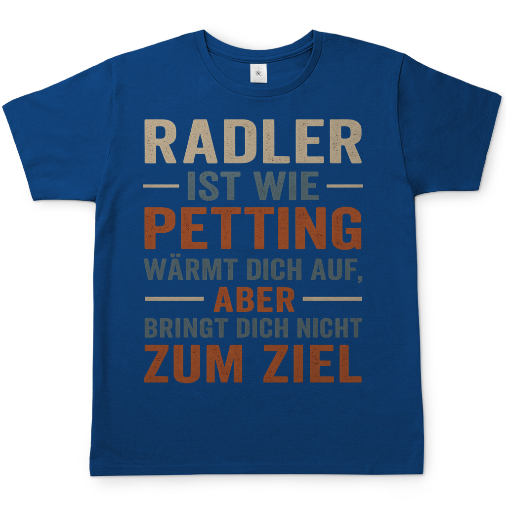 Radler ist wie Petting - Herren T-Shirt