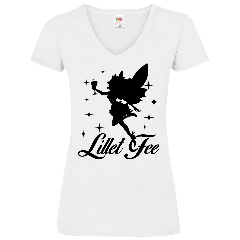 Lillet Fee - V-Neck Damenshirt White