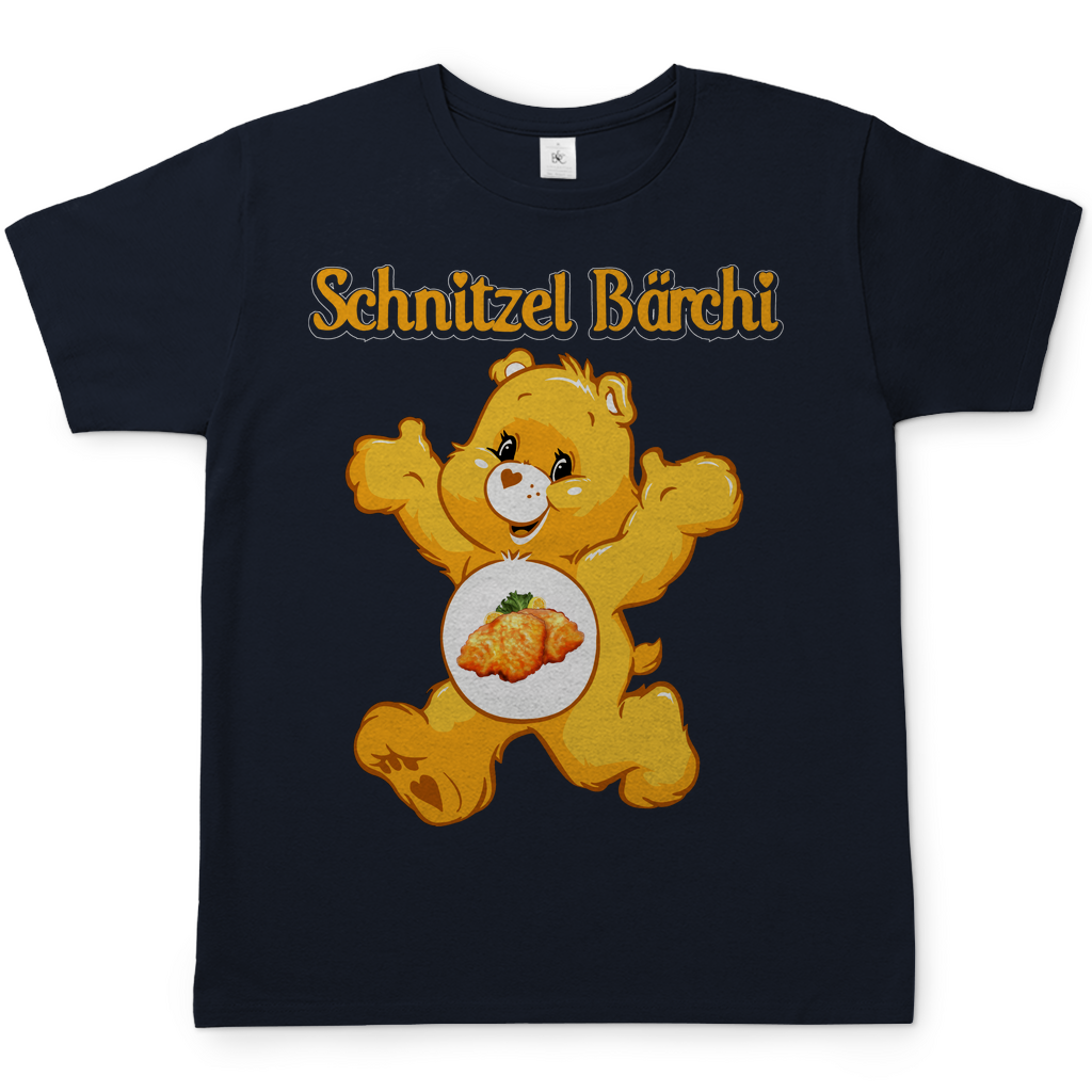 Schnitzel Bärchi - Glücksbärchi - Herren Shirt Navy