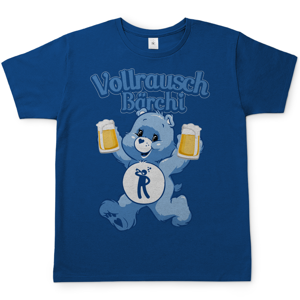 Vollrausch Bärchi - Glücksbärchi - Herren Shirt Royal Blue