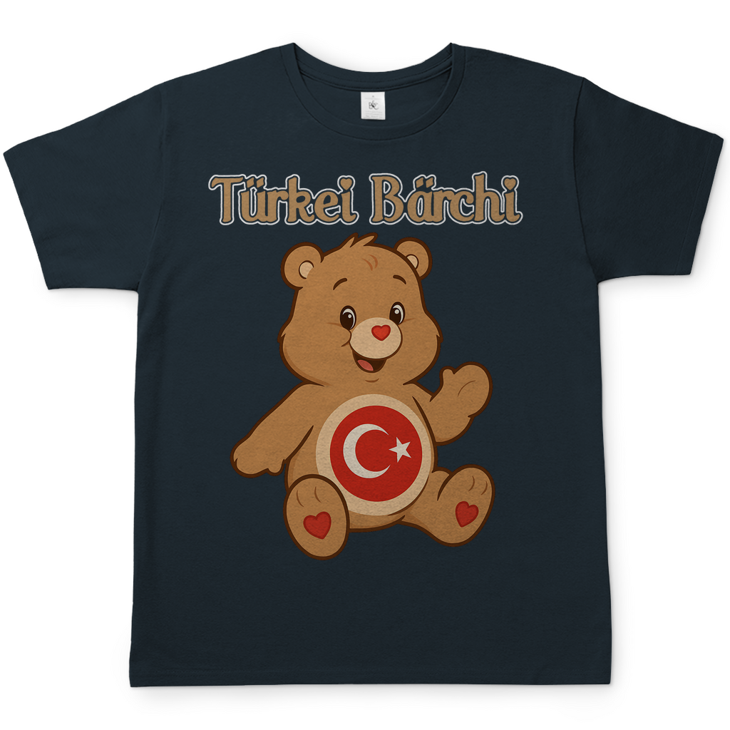Türkei Bärchi - Glücksbärchi - Herren T-Shirt Dark Grey Solid