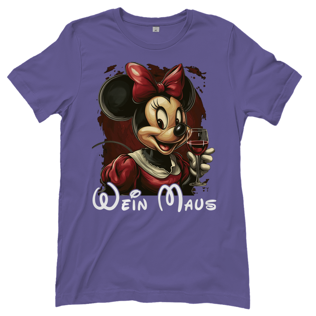 Wein Maus Retro - Damenshirt