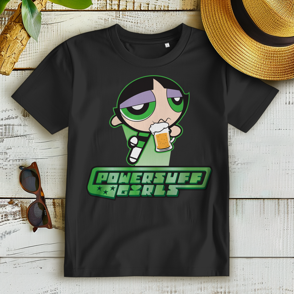 Buttercup Powersuff Powerpuff Girls - Damen Premium Bio T-Shirt Schwarz Black