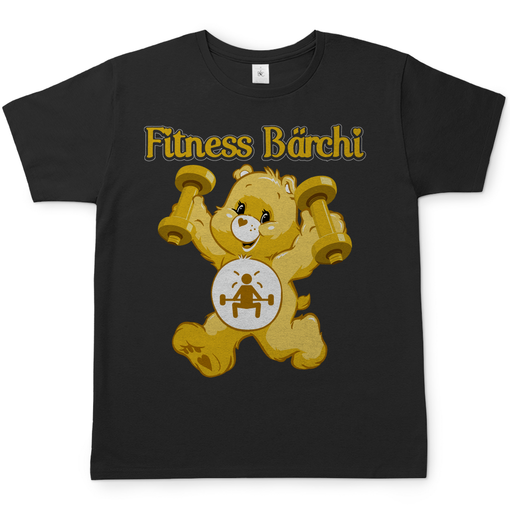 Fitness Bärchi - Glücksbärchi - Herren Shirt Black