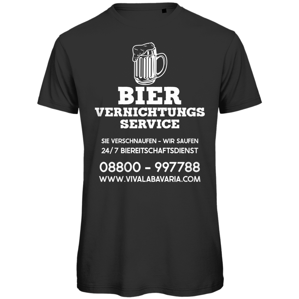 Bier vernichtungs Service Biereitschaftsdienst - Herren Premium Bio T-Shirt