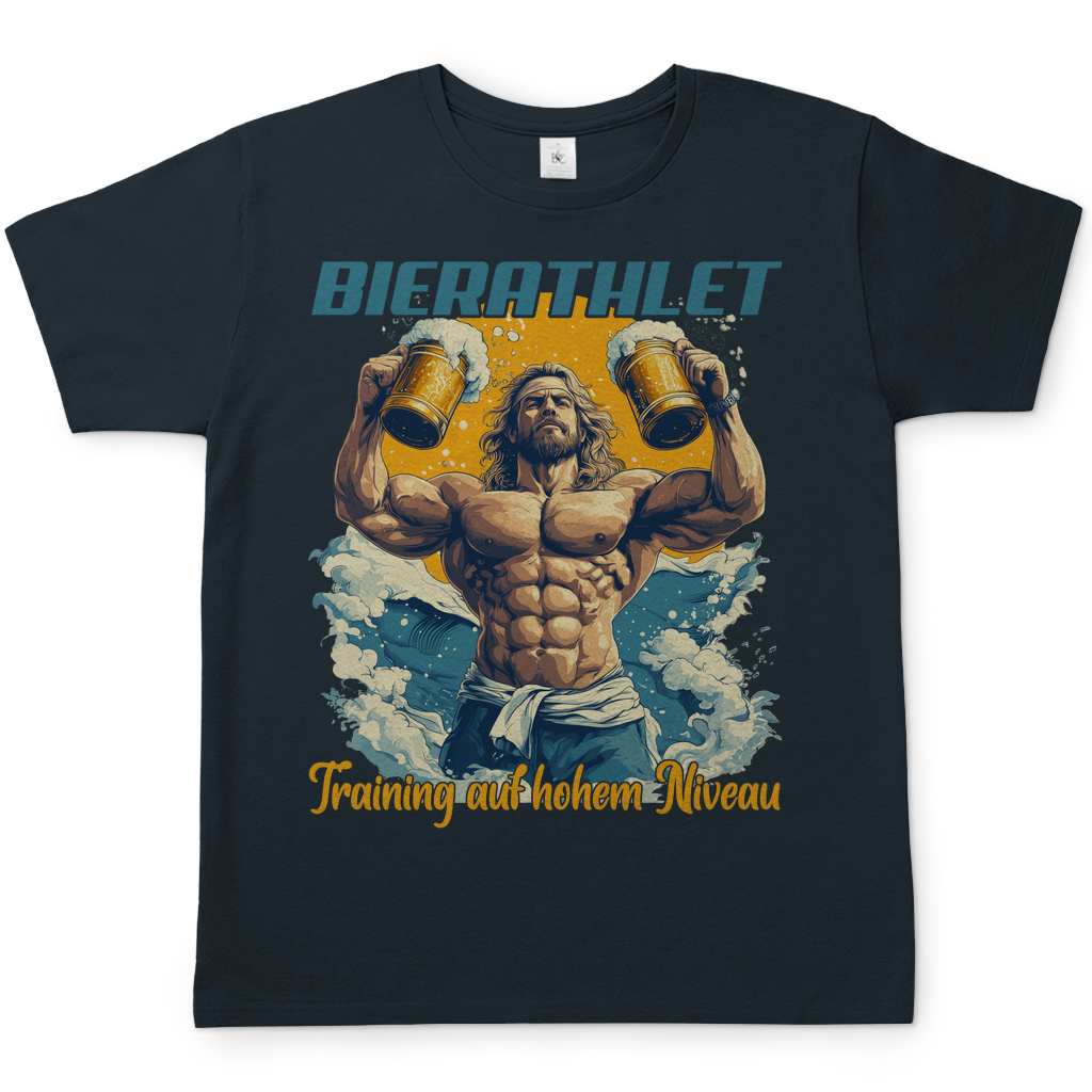 Bierathlet Training auf hohem Niveau - Herren Shirt Dark Grey Solid
