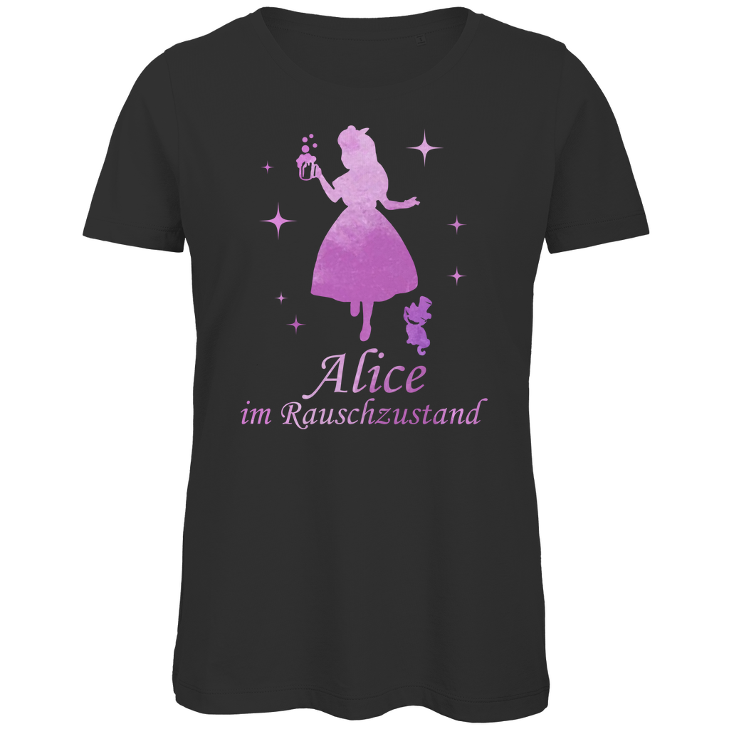 Alice im Rauschzustand - Prinzessin Aquarell - Damen Premium Bio T-Shirt Black