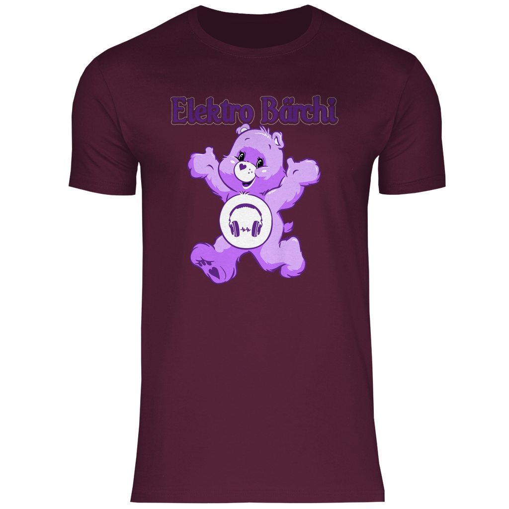 Elektro Bärchi - Glücksbärchi - Herren Shirt Burgundy