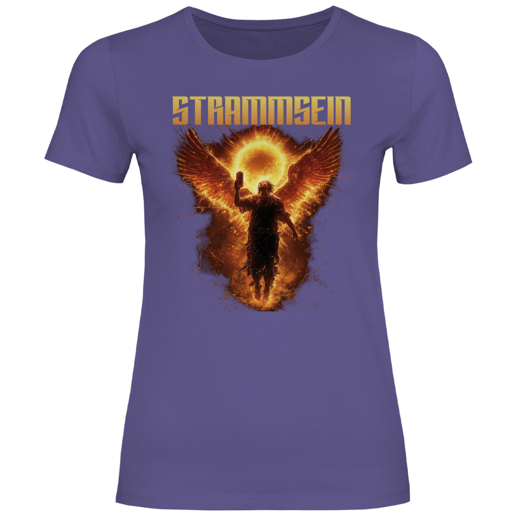 Strammsein Du Ich Wir Bier - Damenshirt Millennial Lilac
