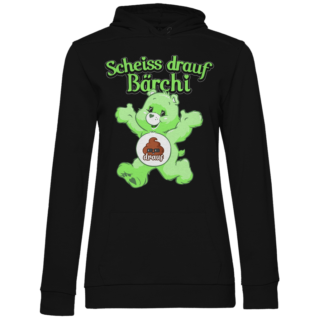 Scheiss drauf Bärchi - Glücksbärchi - Damen Hoodie Black