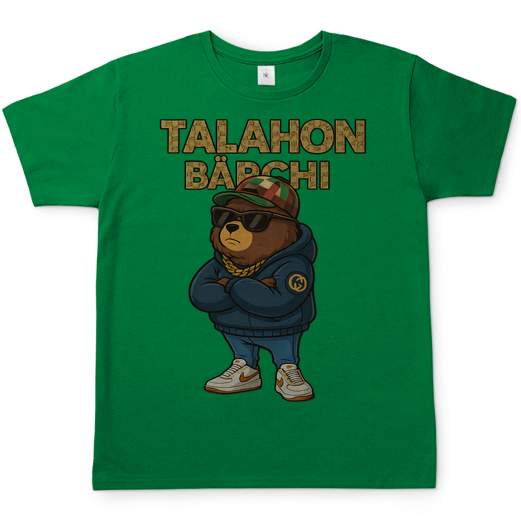 Talahon Bärchi - Glücksbärchi - Herren T-Shirt Kelly Green