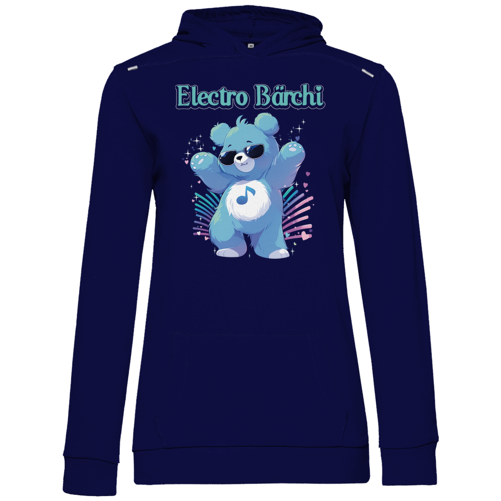 Electro Bärchi - Glücksbärchi - Damen Hoodie Navy Blue