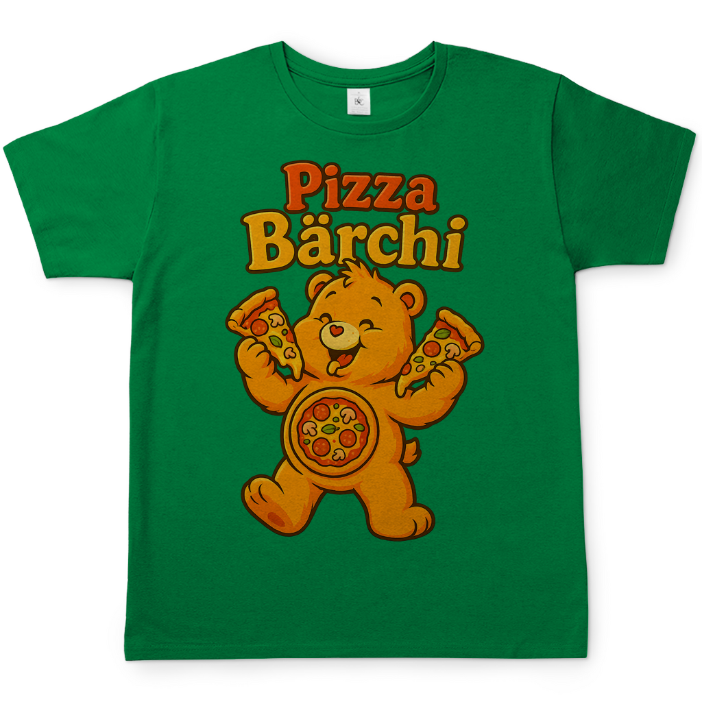 Pizza Bärchi - Glücksbärchi - Herren T-Shirt Kelly Green