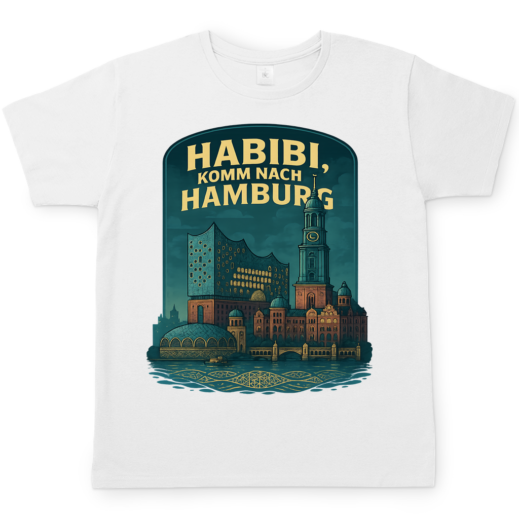 Habibi komm nach Hamburg - Herren T-Shirt White
