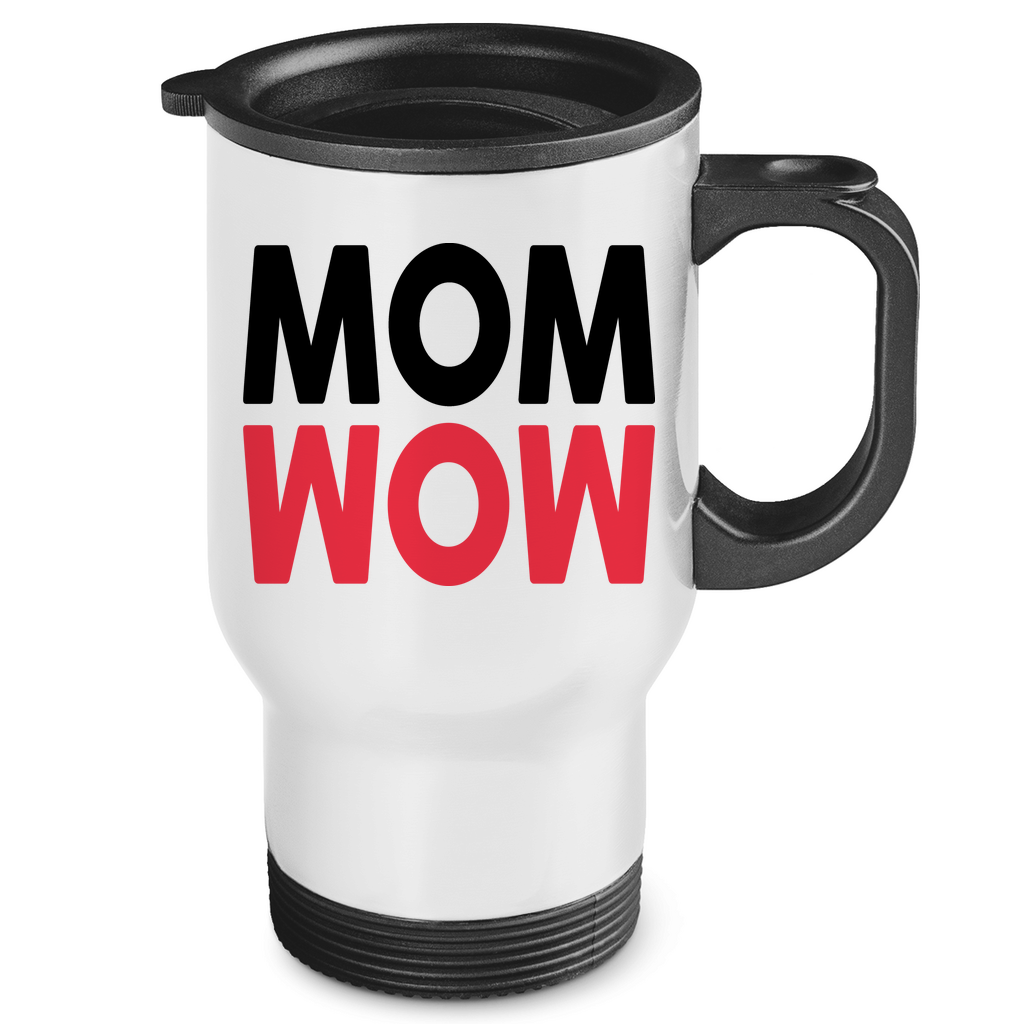 MOM WOW - Edelstahl-Thermobecher White One size
