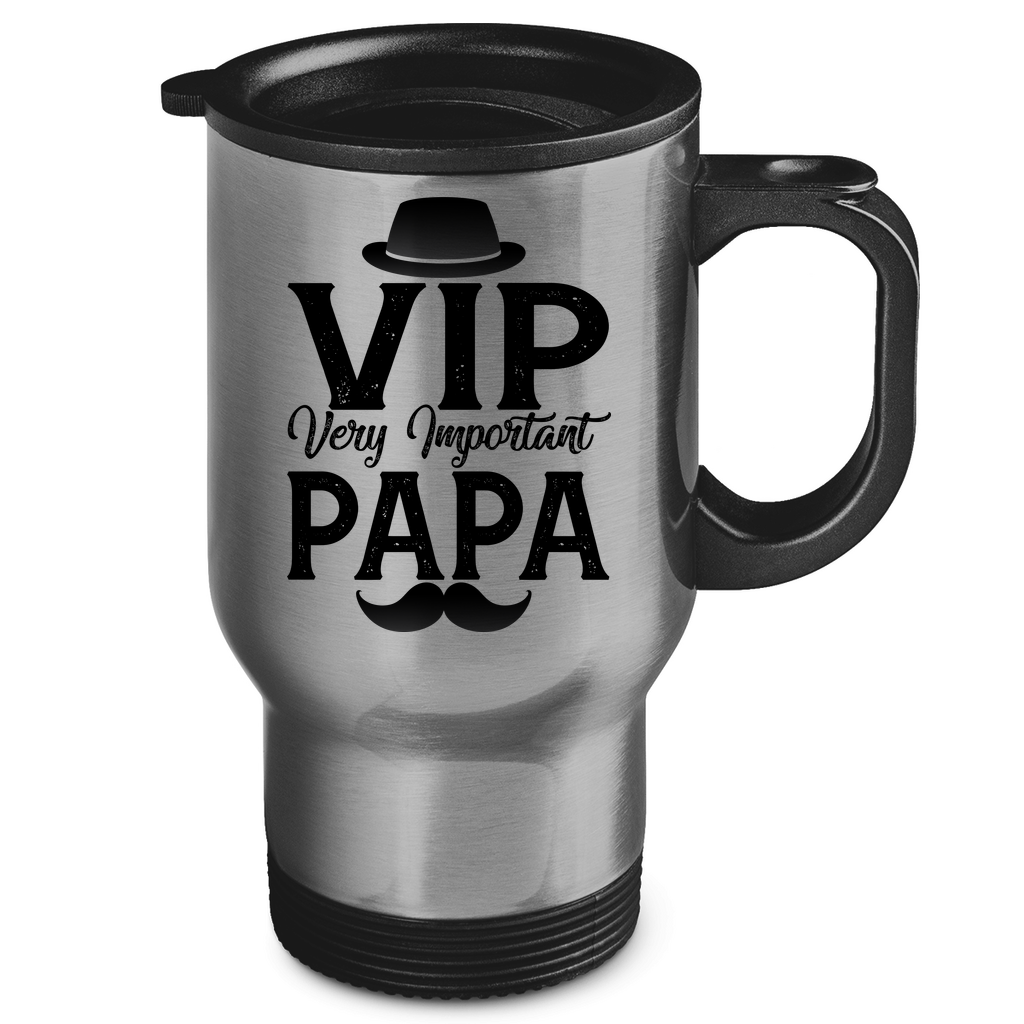 VIP very important Papa - Edelstahl-Thermobecher Silver One size