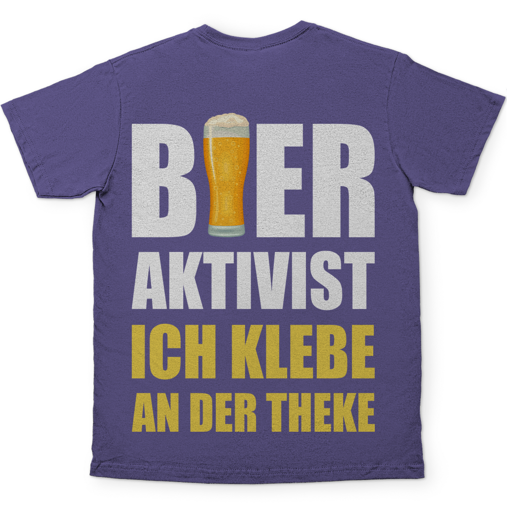 Bier Aktivist Ich klebe an der Theke - Herren Shirt Millennial Lilac