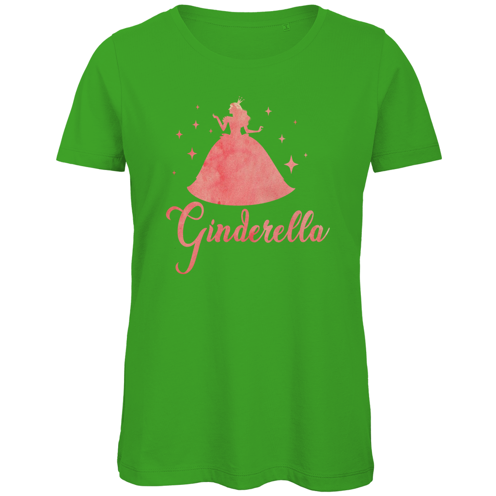 Ginderella - Prinzessin Aquarell - Damen Premium Bio T-Shirt Real Green