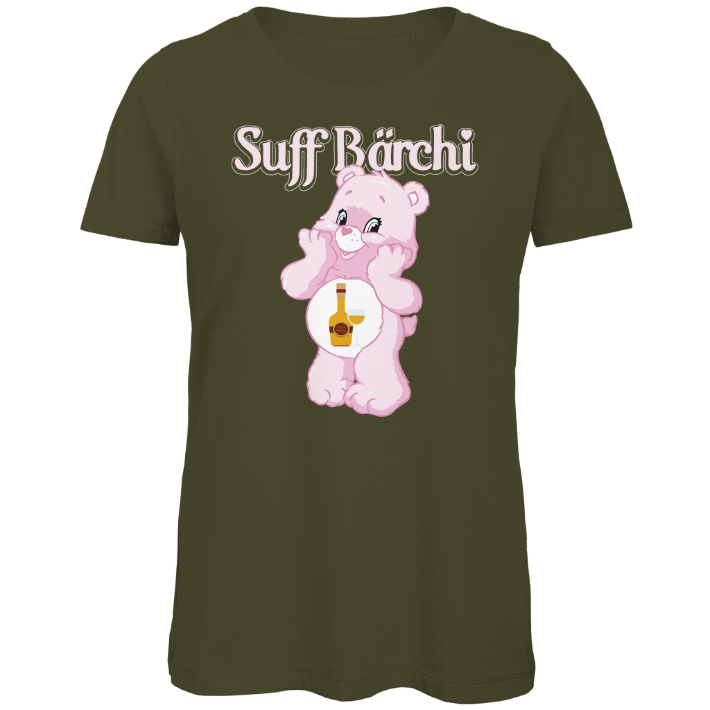 Suff Bärchi - Glücksbärchi - Damen Premium Bio T-Shirt Khaki