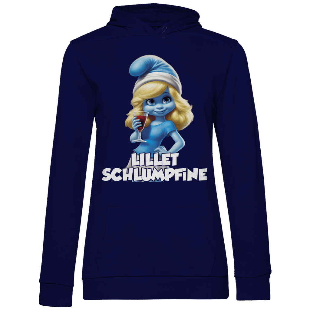 Lillet Schlumpfine Grafik - Damen Hoodie Navy Blue