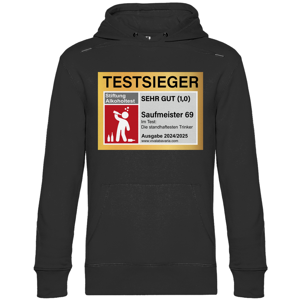 Testsieger Saufmeister 69 - Unisex Hoodie Black