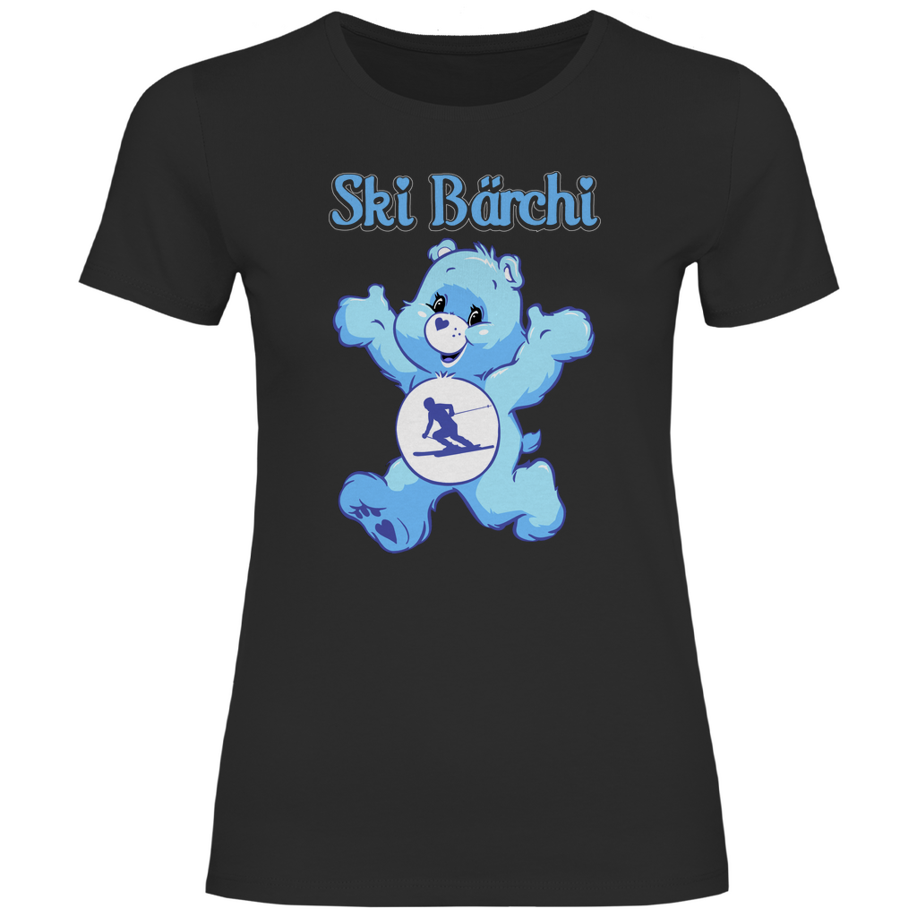 Ski Bärchi - Glücksbärchi - Damenshirt Black