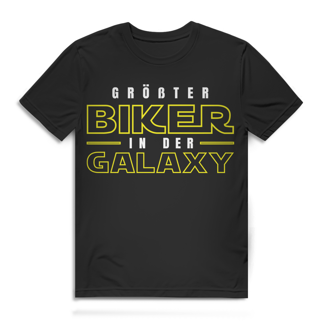 Motorrad T-Shirt Herren - Größter Biker in der Galaxy Black