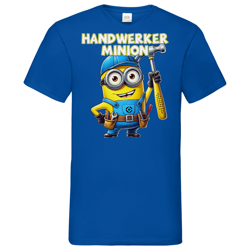 Handwerker Minion - Herren V-Neck Shirt
