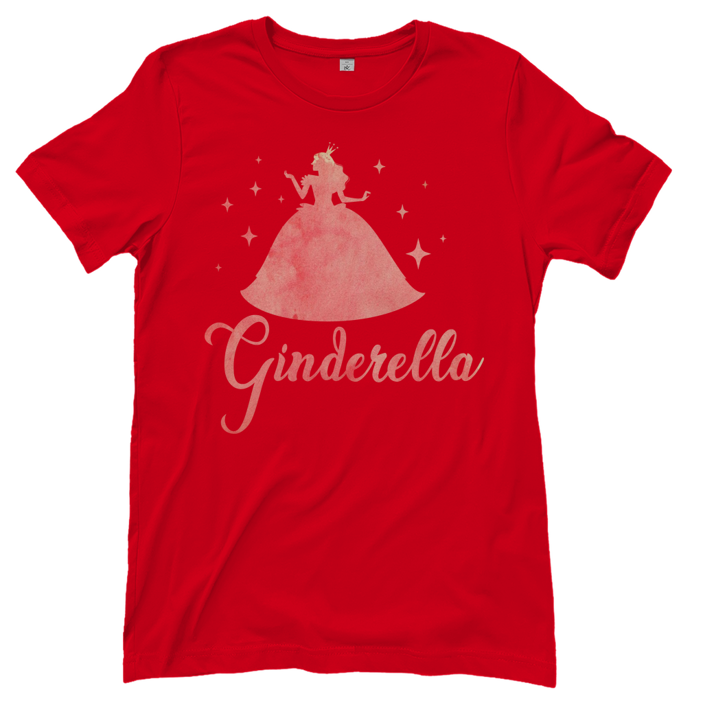 Ginderella - Prinzessin Aquarell - Damenshirt Red