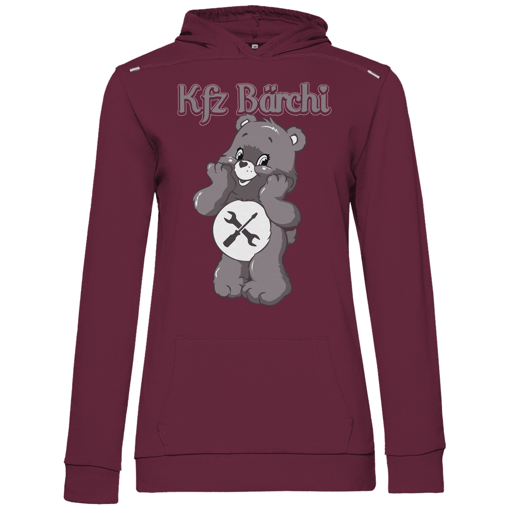 KFZ Bärchi - Glücksbärchi - Damen Hoodie Wine