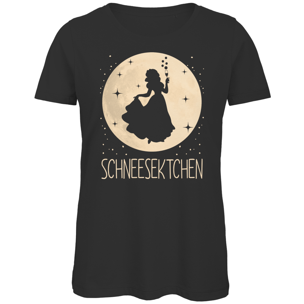 Mond Prinzessin - Schneesektchen - Damen Premium Bio T-Shirt Black