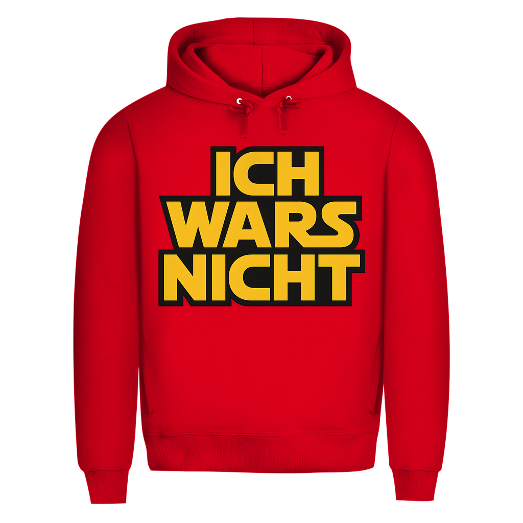 Star Wars Parodie Hoodie Herren Ich Wars Nicht Bio Red