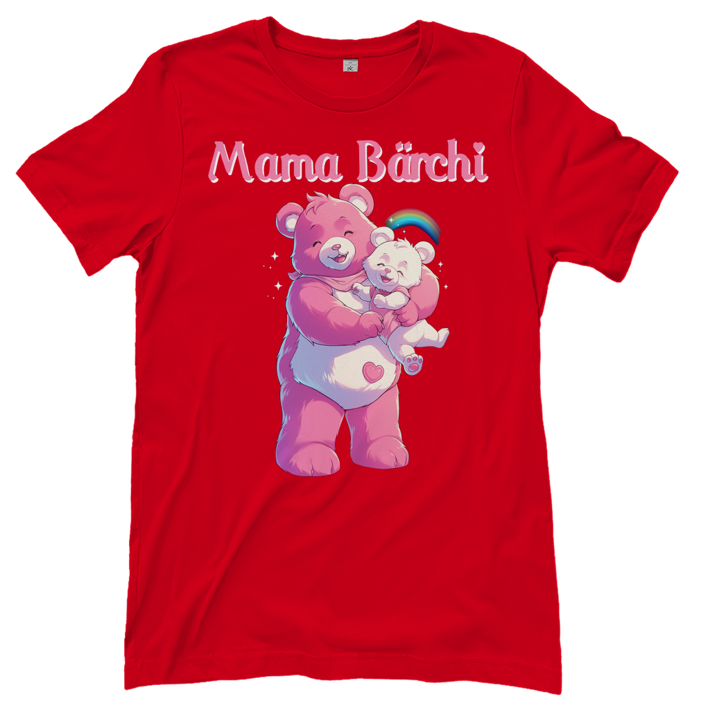 Mama Bärchi - Glücksbärchi - Damenshirt Red