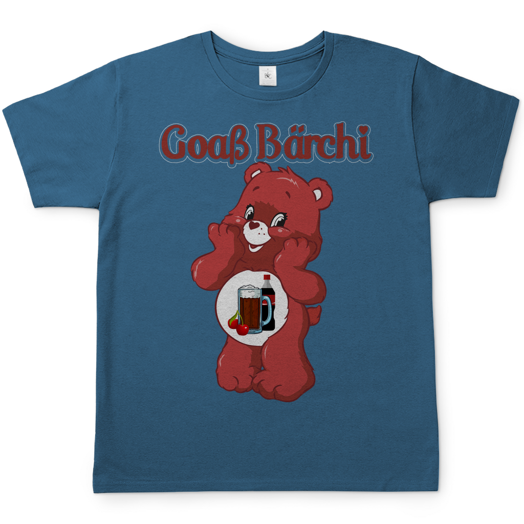 Goaß Bärchi - Glücksbärchi - Herren Shirt Stone Blue