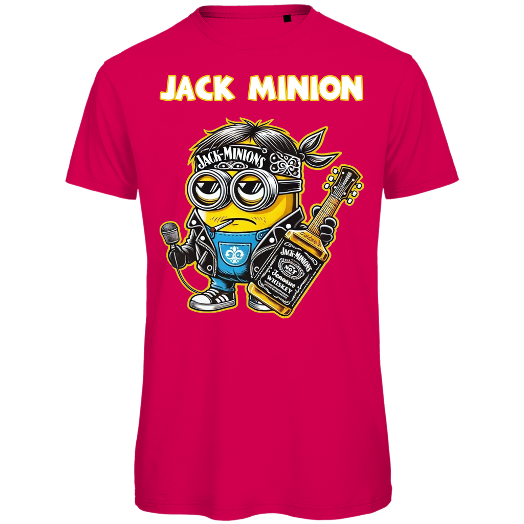 Jack Minion Herren T-Shirt - Bio Baumwolle, Lustiges Design, Jack Daniels Stil, Premium Qualität