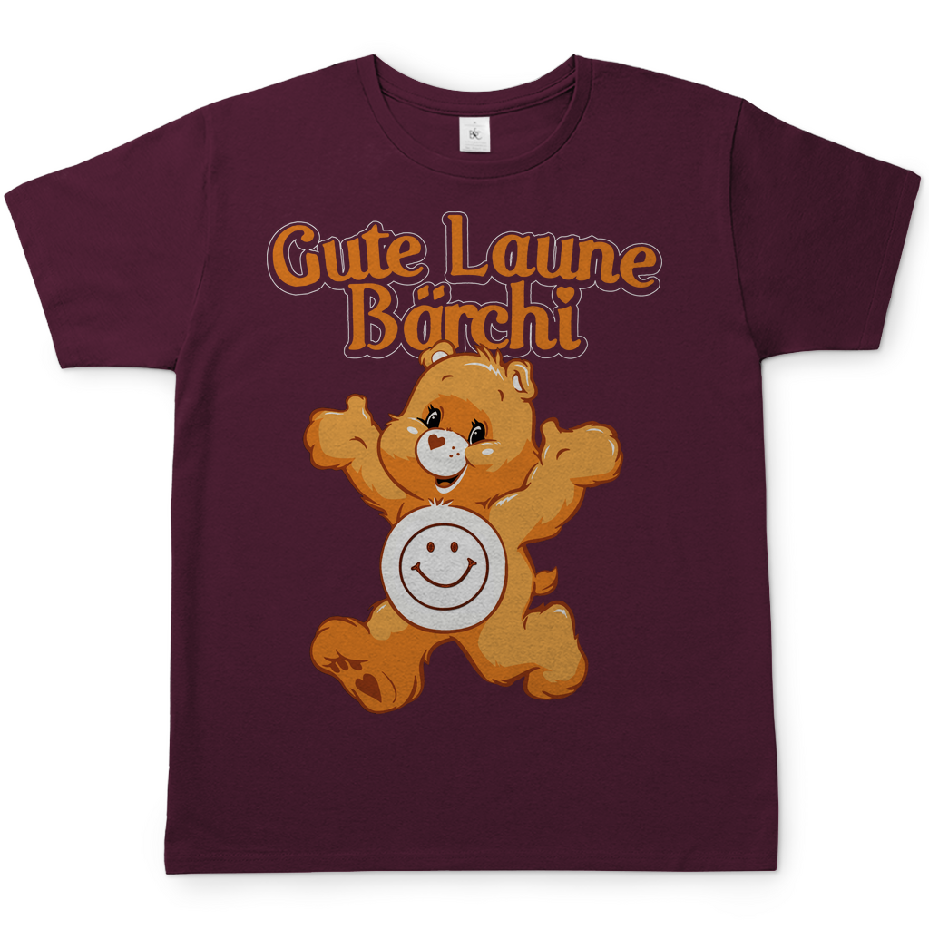 Gute Laune Bärchi - Glücksbärchi - Herren Shirt Burgundy