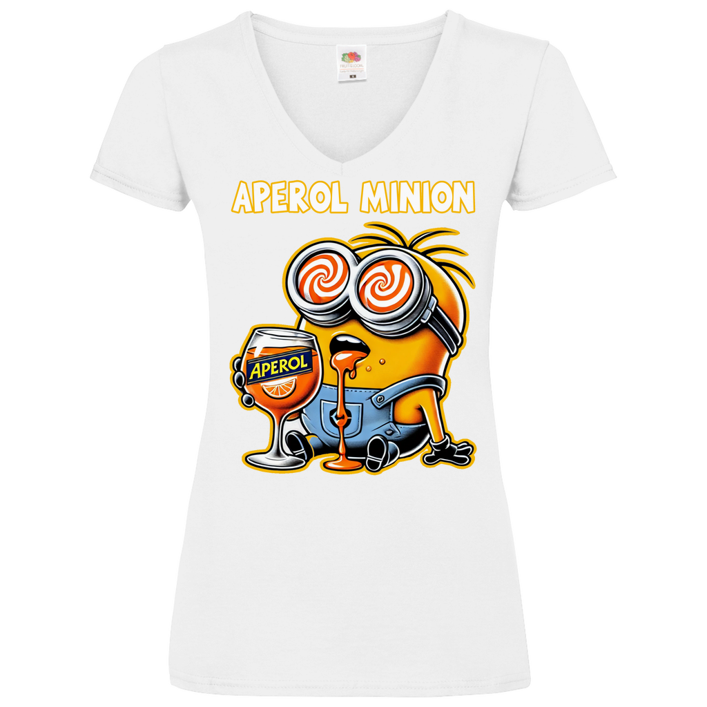 Aperol Minion - V-Neck Damenshirt