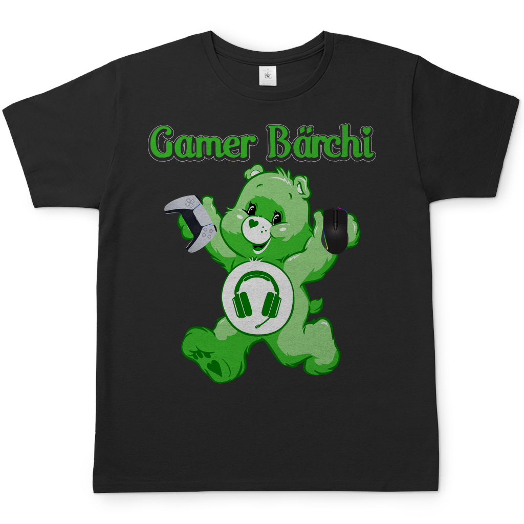 Gamer Bärchi - Glücksbärchi - Herren Shirt Black