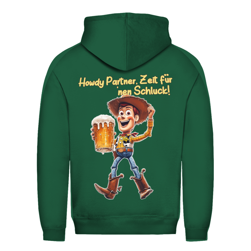 Howdy Partner Zeit für nen Schluck - Woody Toy Story - Damen Hoodie Bottle Green