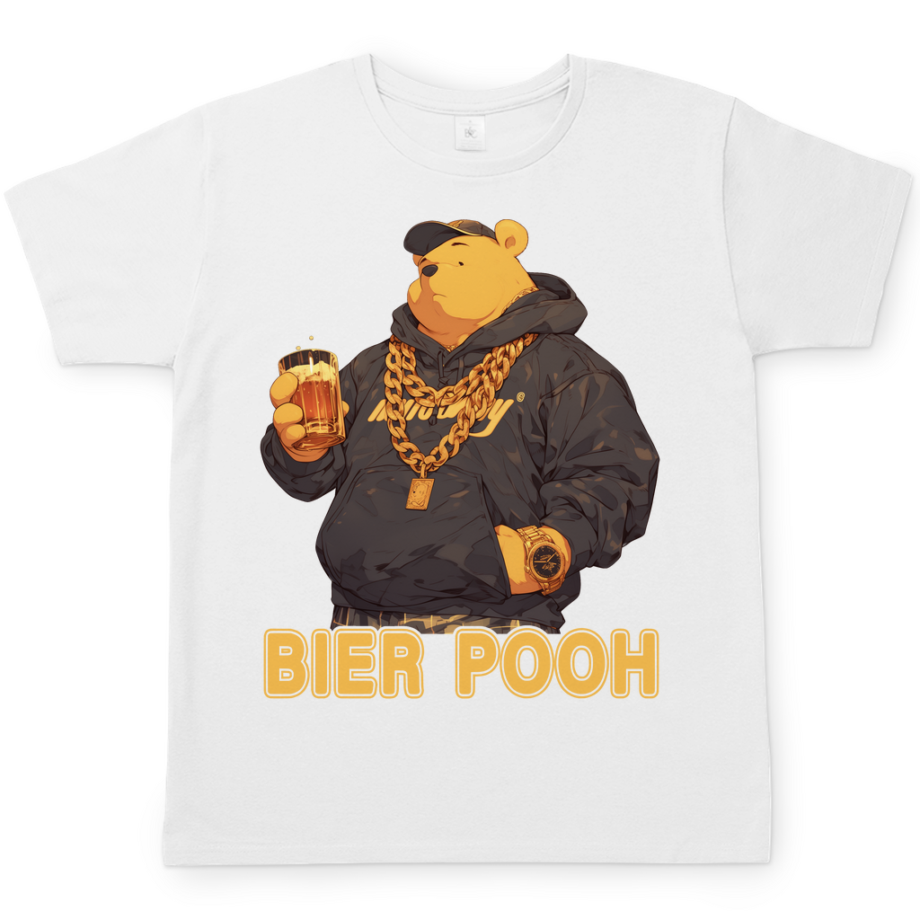 Winnie the Bier Pooh - Herren Shirt White